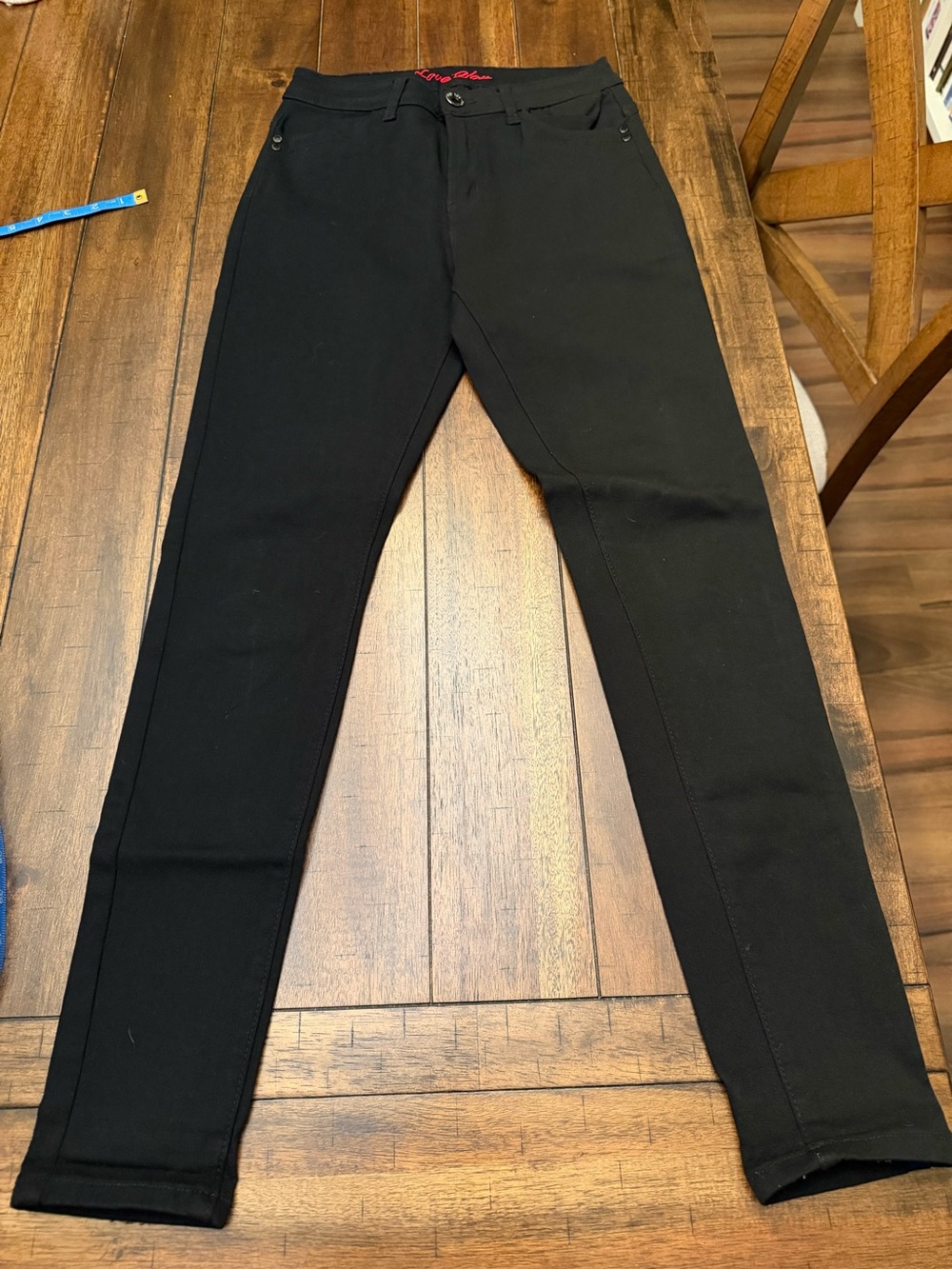 Women skinny black pants
